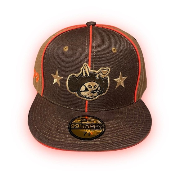 HAPPY99 CLI0 fitted baseball hat - brown - Picture 1 of 2